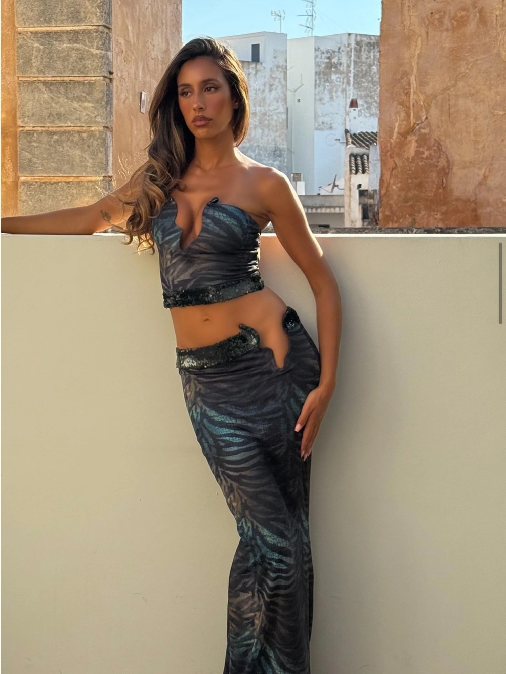 Outcast Clothing Animal Print Matching Set
